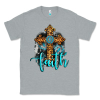 Heather Grey faith western turquoise Classic Tee - AdoDesignShop