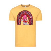 Vintage Mustard valentines gnomies rainbow Vintage Tee - JahusDesignShop