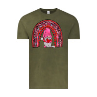 Vintage Olive valentines gnomies rainbow Vintage Tee - JahusDesignShop