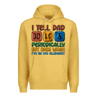 Antique Gold i tell dad jokes periodically but only when i'm in Premium Hoodie - JahusDesignShop