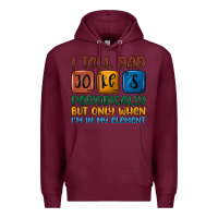 Burgundy i tell dad jokes periodically but only when i'm in Premium Hoodie - JahusDesignShop