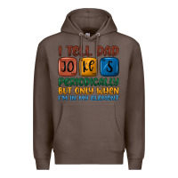 Coffee i tell dad jokes periodically but only when i'm in Premium Hoodie - JahusDesignShop
