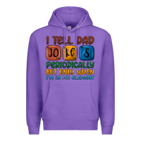 Purple i tell dad jokes periodically but only when i'm in Premium Hoodie - JahusDesignShop