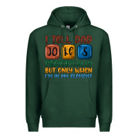Sports Green i tell dad jokes periodically but only when i'm in Premium Hoodie - JahusDesignShop