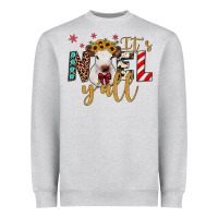 Heather Grey it's noel y'all Heavyweight Sweatshirt - JahusDesignShop
