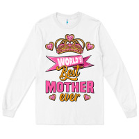 White world's best mother ever Long Sleeve Tee - Jasminsmagicworld