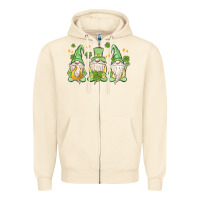 Sandshell st. patrick's day gnomes Zipper Hoodie - MaliasSmallBusiness
