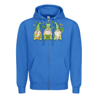 True Royal st. patrick's day gnomes Zipper Hoodie - MaliasSmallBusiness