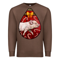 Chestnut christmas pig Premium Sweatshirt - LillyAllenDesigns