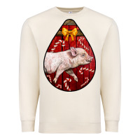 Sandshell christmas pig Premium Sweatshirt - LillyAllenDesigns