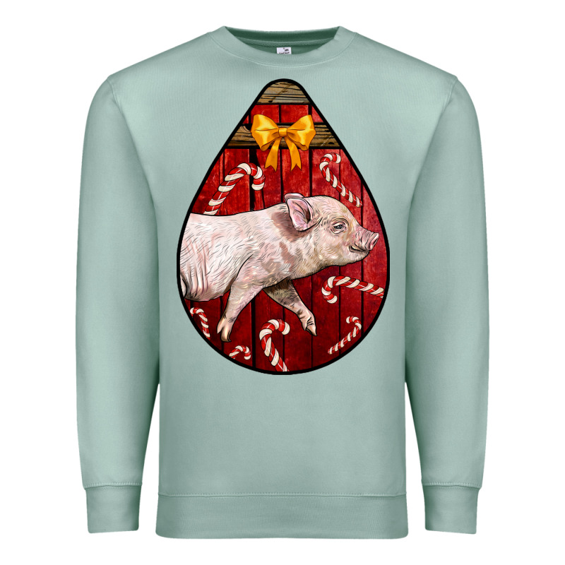 Christmas Pig Premium Sweatshirt by LillyAllenDesigns | Teevron