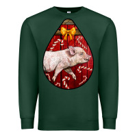 Sports Green christmas pig Premium Sweatshirt - LillyAllenDesigns