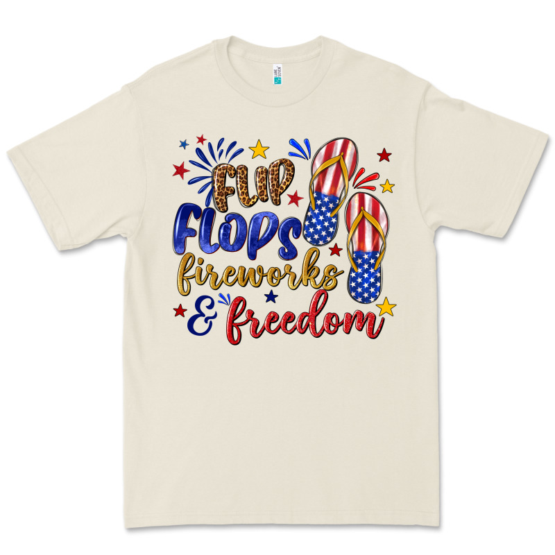 Flip Flops Fireworks And Freedom Premium Tee by texasbilliewilder | Teevron