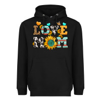 Black love mom Heavyweight Hoodie - LillyAllenDesigns