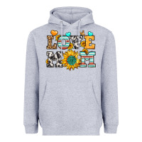 Heather Grey love mom Heavyweight Hoodie - LillyAllenDesigns