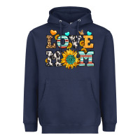 Navy love mom Heavyweight Hoodie - LillyAllenDesigns