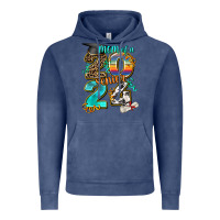 Vintage Denim 2024 graduate leopard Vintage Hoodie - AdoDesignShop