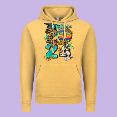 2024 Graduate Leopard Vintage Hoodie Designed By Adodesignshop