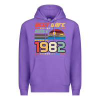 Purple Best Wife Since 1982 Premium Hoodie - Bettercallsaul