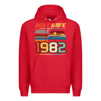 Red Best Wife Since 1982 Premium Hoodie - Bettercallsaul