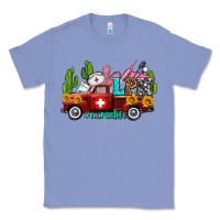 Colony Blue lpn nurse truck with cactus and sunflowers Classic Tee - AdoDesignShop