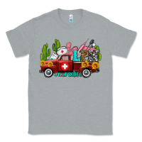 Heather Grey lpn nurse truck with cactus and sunflowers Classic Tee - AdoDesignShop