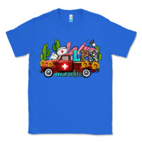 True Royal lpn nurse truck with cactus and sunflowers Classic Tee - AdoDesignShop