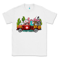 White lpn nurse truck with cactus and sunflowers Classic Tee - AdoDesignShop