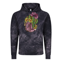 Cloud Black Pink Cowboy Boots Vintage Hoodie - JahusDesignShop