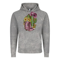 Cloud Rock Pink Cowboy Boots Vintage Hoodie - JahusDesignShop