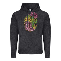 Vintage Black Pink Cowboy Boots Vintage Hoodie - JahusDesignShop