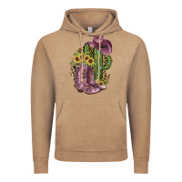 Vintage Coffee Pink Cowboy Boots Vintage Hoodie - JahusDesignShop