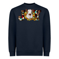 Navy christmas joy Heavyweight Sweatshirt - JahusDesignShop