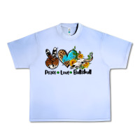 Grape Ice peace love  bullskull Urban Heavy Tee - AdoDesignShop