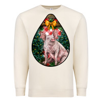 Sandshell christmas pig Premium Sweatshirt - LillyAllenDesigns