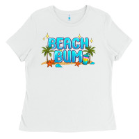 White beach bum Ladies Tee - JahusDesignShop