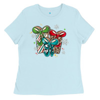 Baby Blue christmas gifts Ladies Tee - MaliasSmallBusiness
