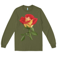 Army Green Ketchup And Mustard Rose Long Sleeve Tee - LillyAllenDesigns