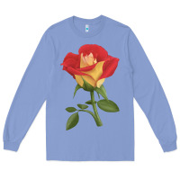 Colony Blue Ketchup And Mustard Rose Long Sleeve Tee - LillyAllenDesigns