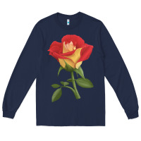 Navy Ketchup And Mustard Rose Long Sleeve Tee - LillyAllenDesigns