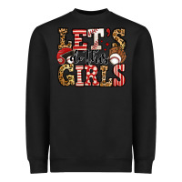 Black let's do this girls baseball Heavyweight Sweatshirt - Jasminsmagicworld