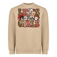 Mushroom let's do this girls baseball Heavyweight Sweatshirt - Jasminsmagicworld