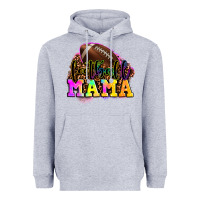 Heather Grey football mama Heavyweight Hoodie - LillyAllenDesigns