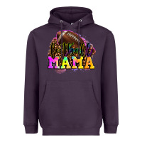 Plum football mama Heavyweight Hoodie - LillyAllenDesigns