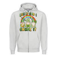 Lucky And I Gnome It Zipper Hoodie | Teevron
