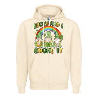 Sandshell lucky and i gnome it Zipper Hoodie - MaliasSmallBusiness