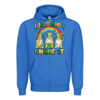 True Royal lucky and i gnome it Zipper Hoodie - MaliasSmallBusiness