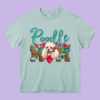 Poodle Mom Heavy Core Tee Designed By Artiststas