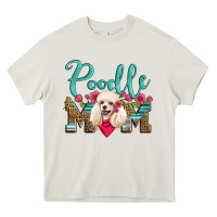 Cream poodle mom Heavy Core Tee - Artiststas