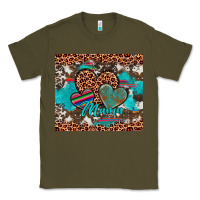 Army Green hearts mama Classic Tee - Artiststas